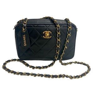Chanel vintage CC turnlock mini camera bag